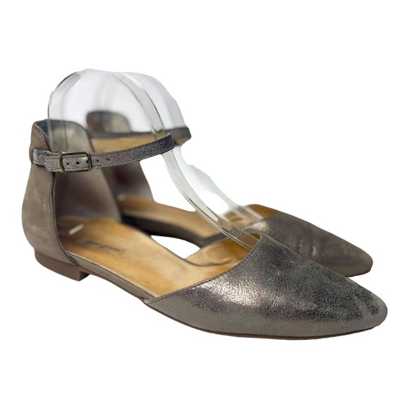 Paul Green Henly Women’s Leather Ankle Strap Cut Out Flats - Picture 1 of 9